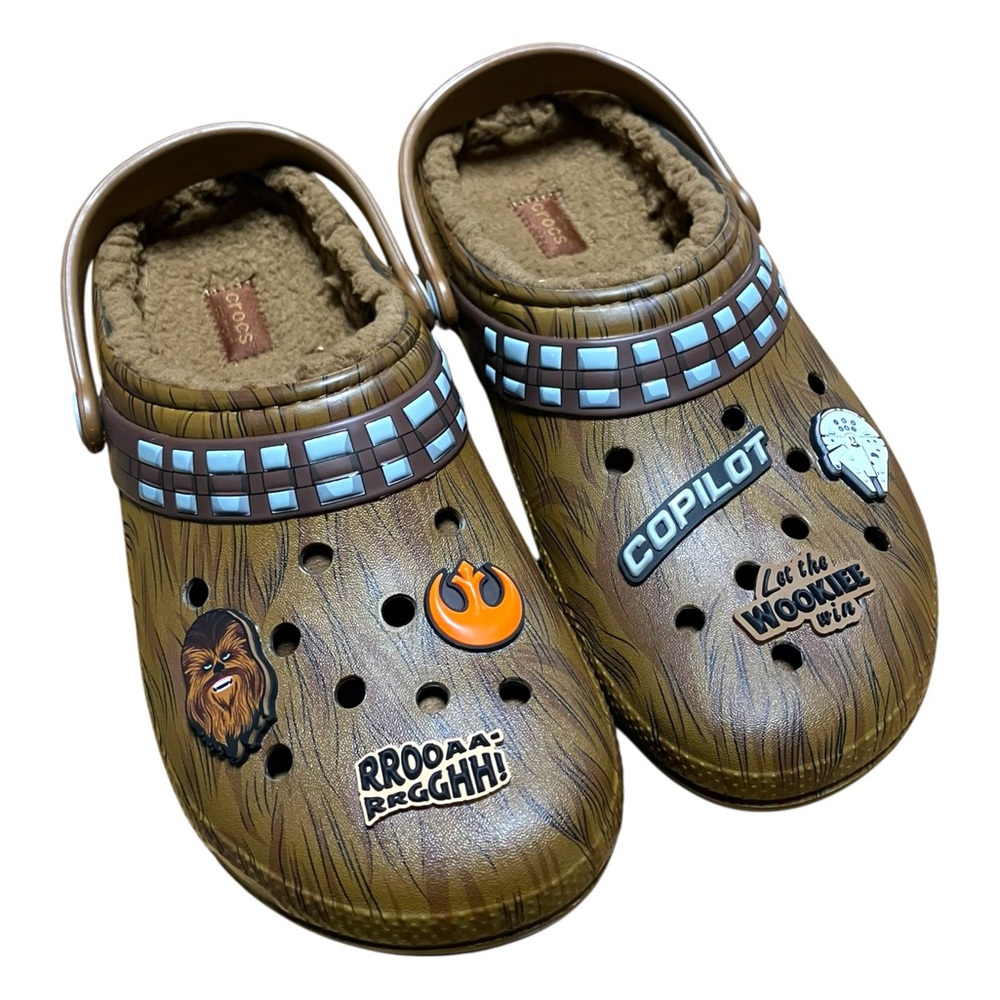 Star Wars Chewbacca X Crocs Classic Lined Clog Espresso Size Junior 6
